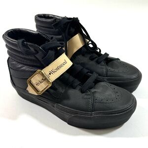 Vans X Vivienne Westwood Sk8 Hi Platform Shoes Sneakers Black
